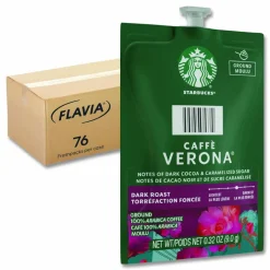 FLAVIA Starbucks Caffe Verona Coffee Freshpack, 76/Carton