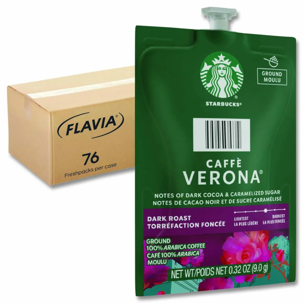FLAVIA Starbucks Caffe Verona Coffee Freshpack, 76/Carton
