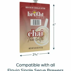 FLAVIA The Bright Tea Co. Chai Tea Latte Freshpack, 72/Carton