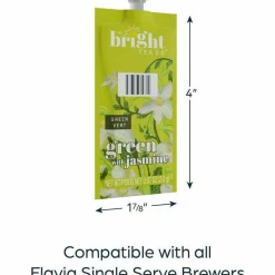 FLAVIA The Bright Tea Co. Green with Jasmine Tea Freshpack, 100/Carton