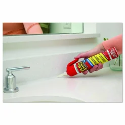 Flex Seal Products Flex Caulk Hi-Performance Silicone Caulk, 6.5 oz Aerosol Can, Dries Clear, 4/Carton