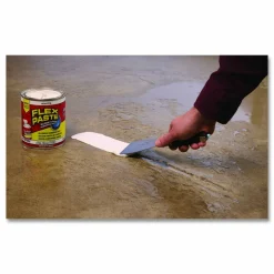 Flex Seal Products Flex Paste Super Thick Rubberized Paste, 3 lb Can, Dries White, 4/Carton