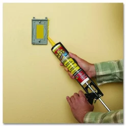Flex Seal Products Flex Paste Flood Protection Paste, 9 oz Cartridge, Dries Yellow, 6/Carton