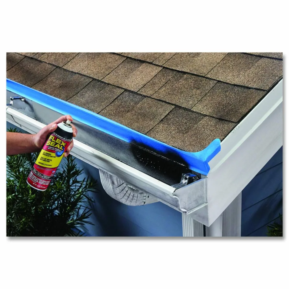 Flex Seal Products Flex Seal Liquid Rubber Sealant Coating Aerosol, 14 oz Aerosol Can, Dries Gray, 6/Carton