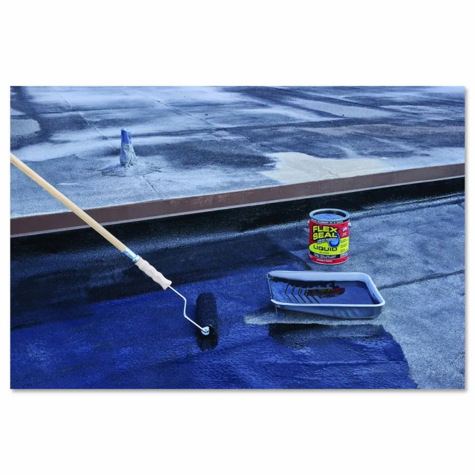Flex Seal Products Flex Seal Liquid Rubber Sealant Coating Liquid, 1 gal Can, Dries Black, 2/Carton