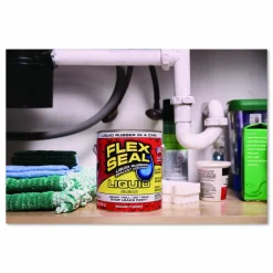 Flex Seal Products Flex Seal Liquid Rubber Sealant Coating Liquid, 1 gal Can, Dries Clear, 2/Carton