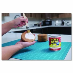 Flex Seal Products Flex Seal Liquid Rubber Sealant Coating Liquid, 16 oz Can, Dries White, 6/Carton