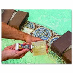 Flex Seal Products Pool Patch and Repair Kit, Flex Glue Mini Clear 0.6 oz Tube and (2) Flex Tape Mini Clear Patches 3" x 4", 12/Carton