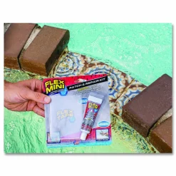 Flex Seal Products Pool Patch and Repair Kit, Flex Glue Mini Clear 0.6 oz Tube and (2) Flex Tape Mini Clear Patches 3