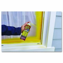 Flex Seal Products Removable Rubber Sealant Coating Flood Protection Spray, 10 oz Aerosol Can, Dries Yellow, 6/Carton