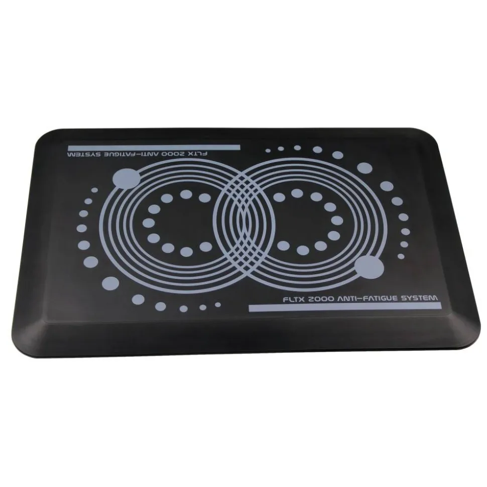 Floortex AFS-TEX 2000 Active Anti-Fatigue Mat, 16" x 24", Midnight Black
