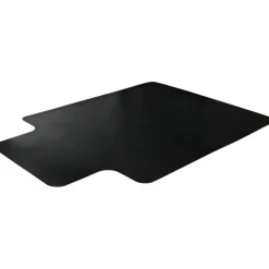Floortex Advantagemat Black Vinyl Lipped Chair Mat - FC114553LLBV