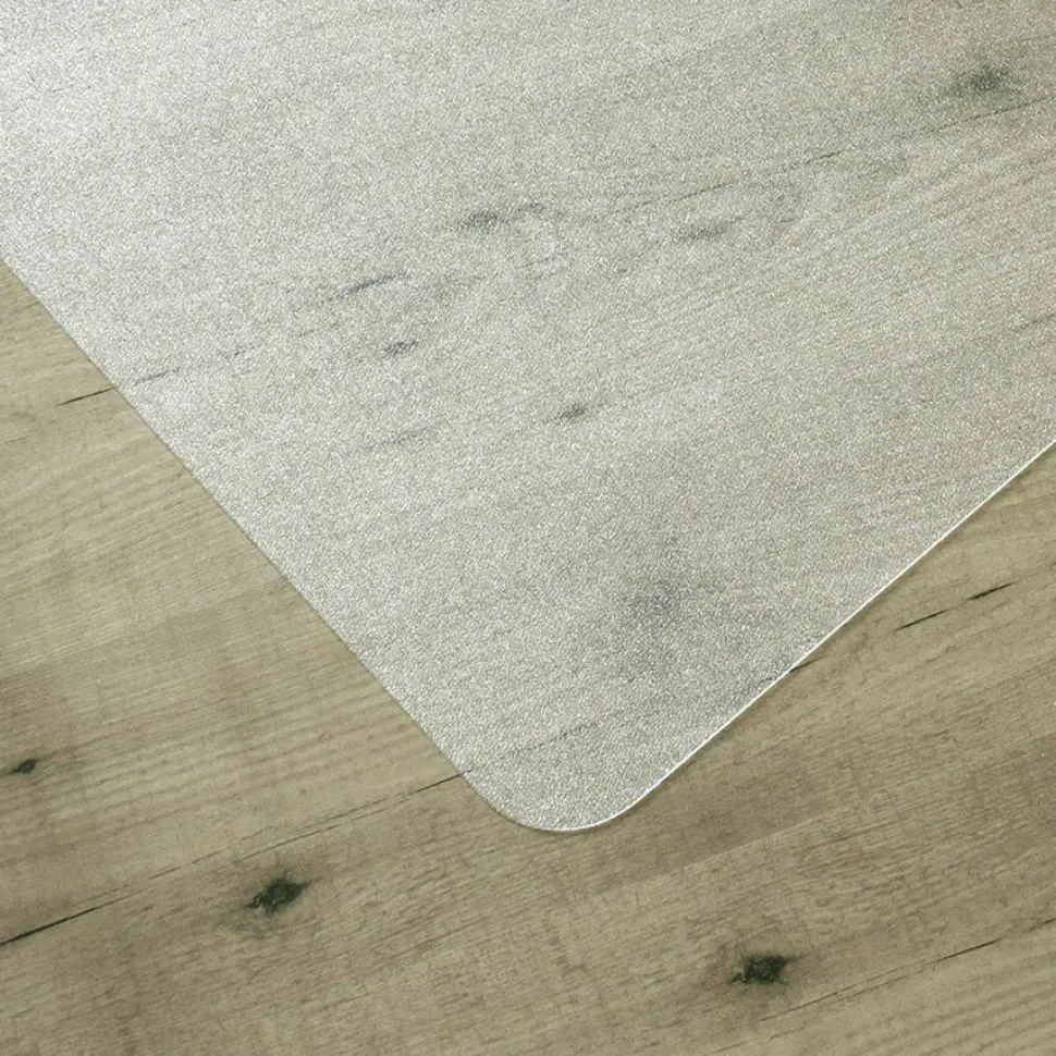 Floortex Advantagemat Plus APET Lipped for Hard Floors - 45"x53" - 53"x45"x 0.060" Depth x 0.060" Thickness - NCCMFLAS0005