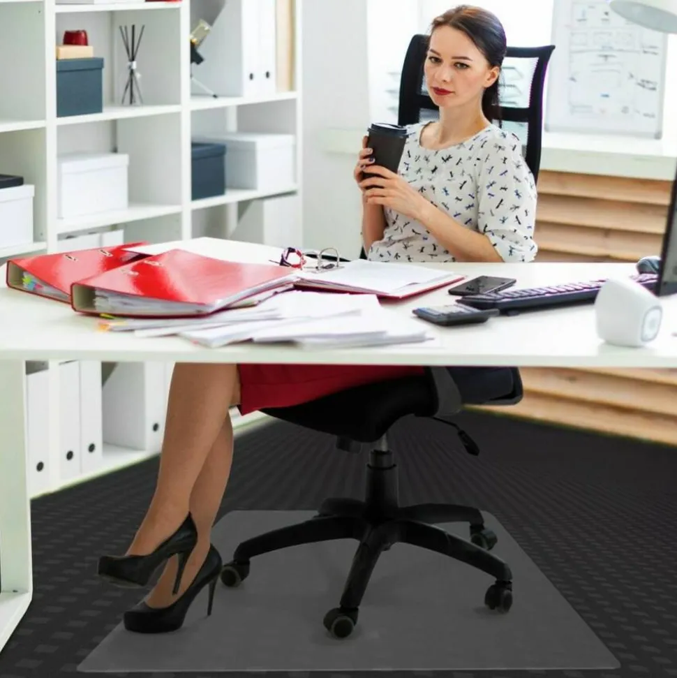 Floortex Advantagemat Plus APET Rectangular for Low/Standard Pile Carpets - 46"x60" - 60"x46"x 0.087" Depth x 0.087" Thickness - NCCMFLAG0006