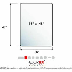 Floortex APET Rectangular for Low/Standard Pile Carpets - 36