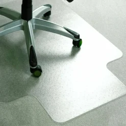 Floortex Cleartex AdvantagematPlus APET Lipped for Low/Standard Pile Carpets - 45"x53" - 53"x45"x 87 mil Depth x 0.38" Thickness - NCCMFLAG0005