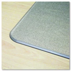 Floortex Cleartex MegaMat Heavy-Duty Polycarbonate Mats for Flat to Plush Pile Carpeted and Hard Floors, Rectangular, 46