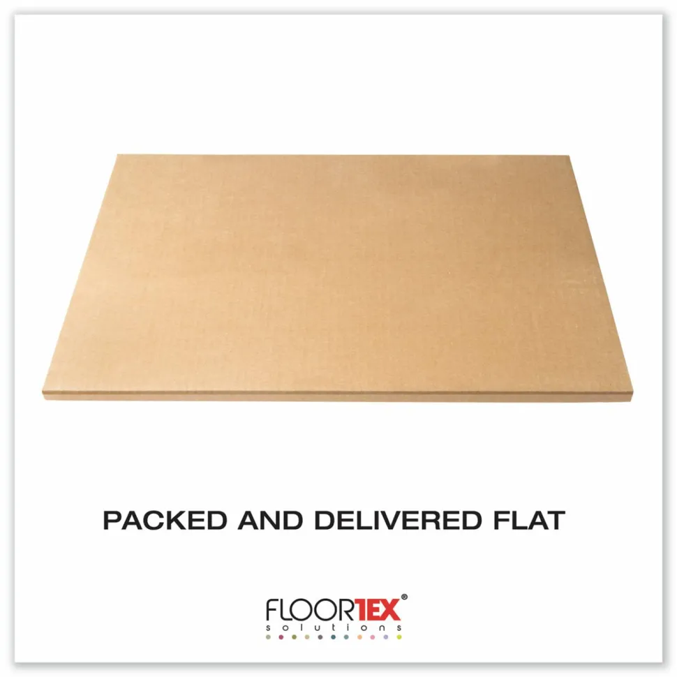 Floortex Cleartex MegaMat Heavy-Duty Polycarbonate Mats for Flat to Plush Pile Carpeted and Hard Floors, Rectangular, 46" x 60", Clear