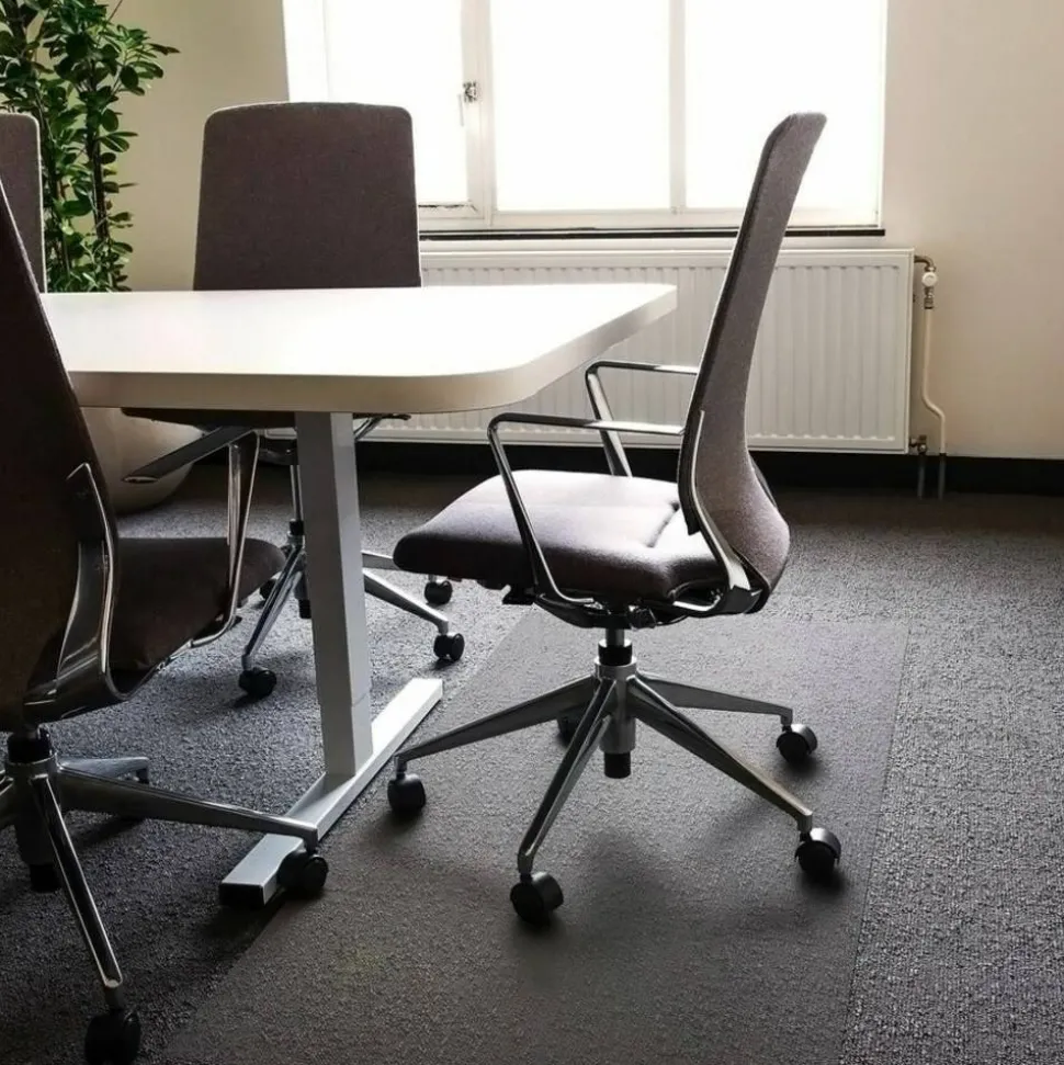 Floortex Cleartex Ultimat Polycarbonate Square Chair Mat for Carpets - 60" x 60"