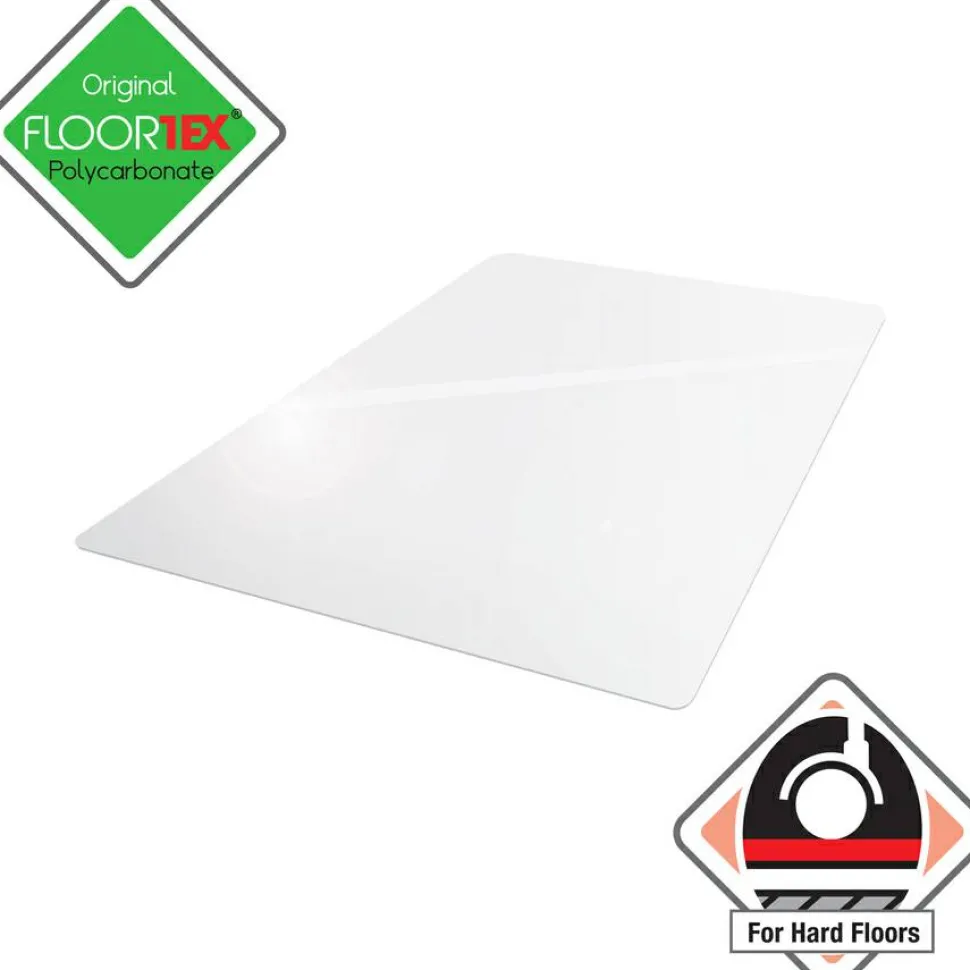 Floortex Cleartex Ultimat Polycarbonate Rectangular Chair Mat for Hard Floor - 35" x 47"