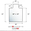 Floortex Cleartex Ultimat Polycarbonate Lipped Chair Mat for Carpets up to 1/2" - 48"