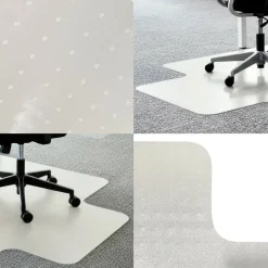 Floortex Computex Anti-Static Vinyl Lipped Chair Mat for Carpets up to 3/8