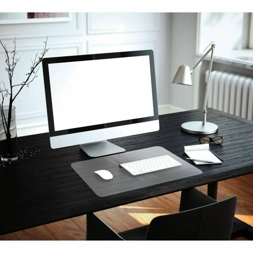 Floortex Desktex Anti Static Desk Pad 20" x 36" Rectangular 20" Width x 36" Length x 0.03000" Depth Clear Backing Vinyl Clear TAA Compliant