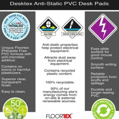 Floortex Desktex Anti Static Desk Pad 20