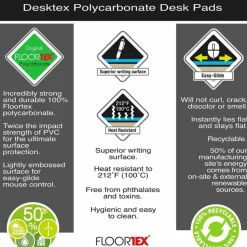 Floortex Desktex Polycarbonate Desk Pad 17