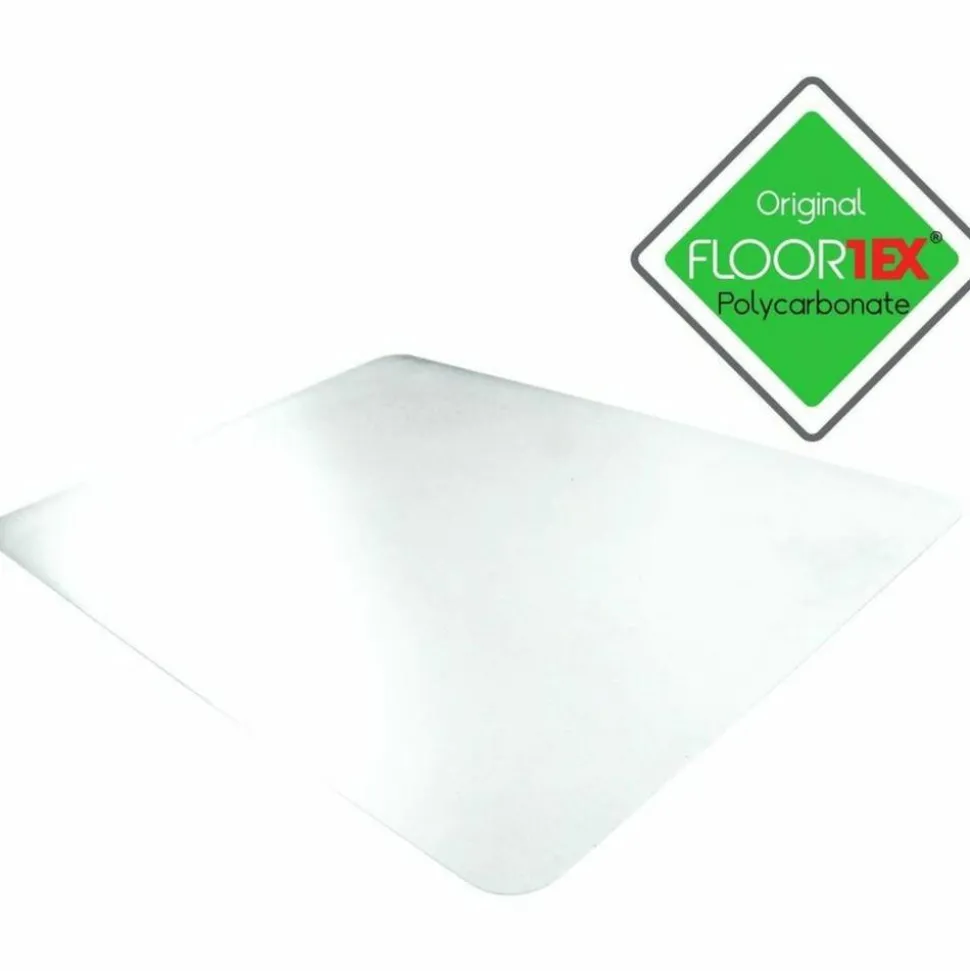 Floortex Desktex Polycarbonate Desk Pad 19" x 24" Clear Rectangular Polycarbonate Desk Pad 24" L x 19" W x 0.03" D