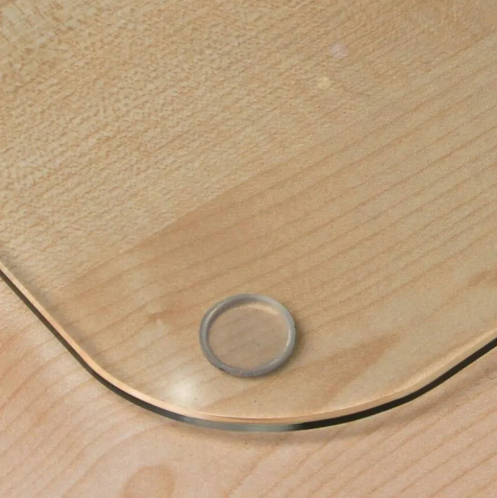 Floortex Desktex 19" x 24" Glass Desk Pad