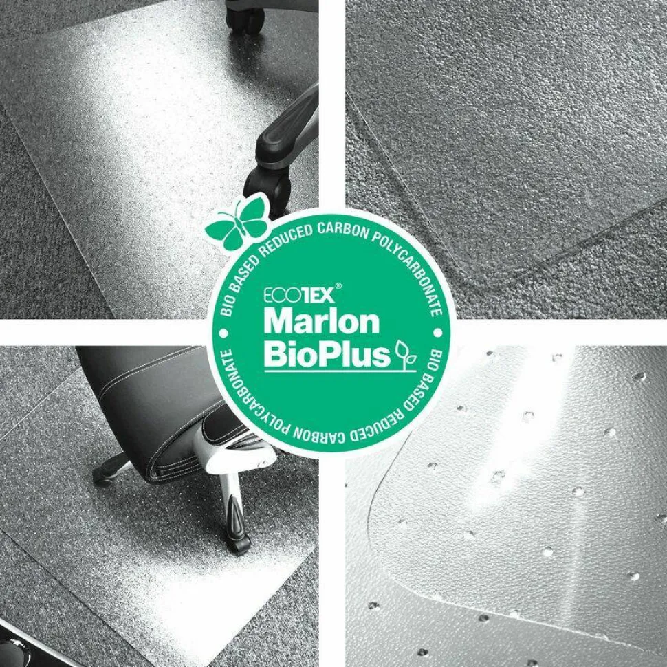 Floortex Eco Friendly Carbon Neutral Chair Mat for Hard Floors - 35" x 47"