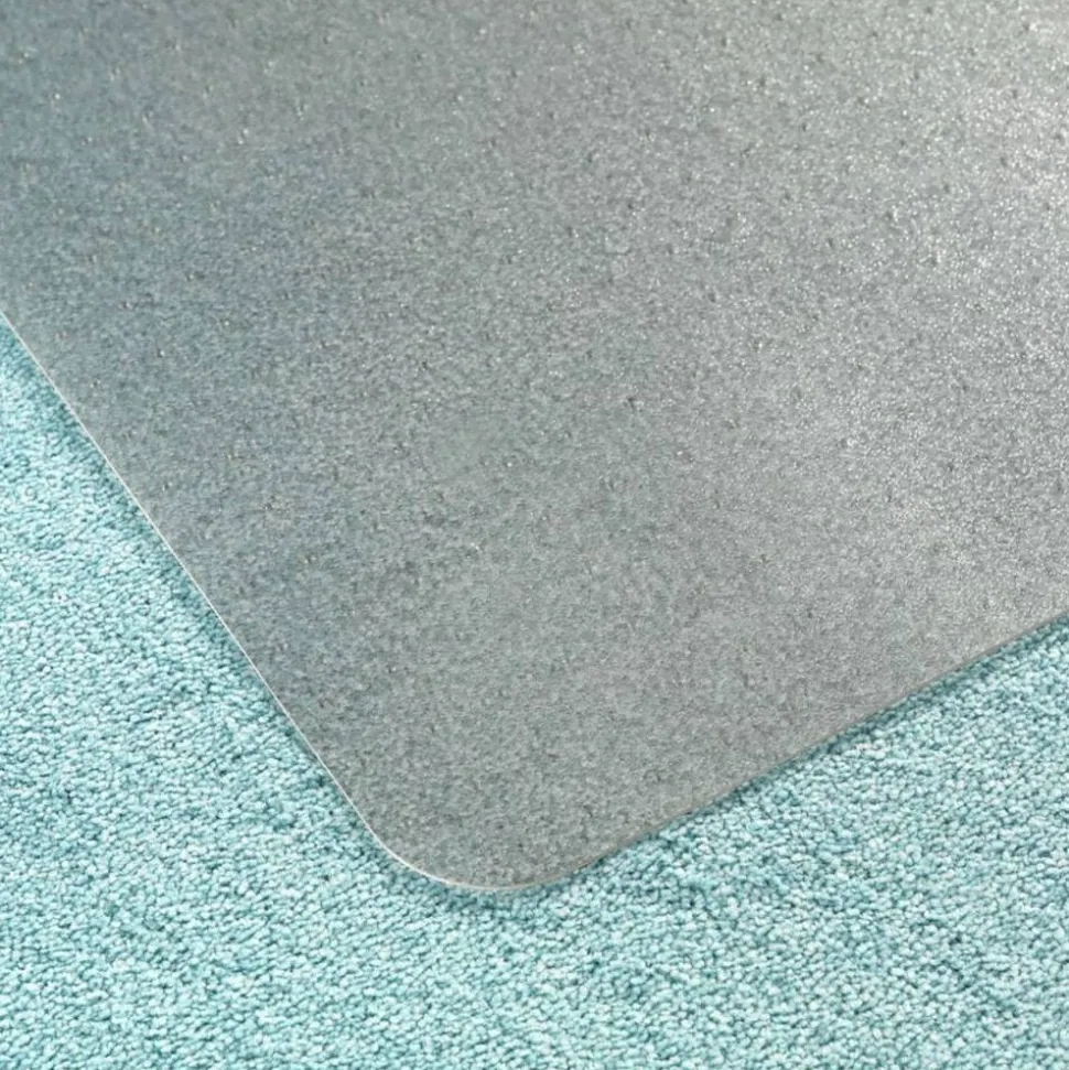 Floortex Ecotex Marvec BioPVC Chairmat - Carpet - 48" Length x 36" Width - Polyvinyl Chloride (PVC) - Clear - 1Each
