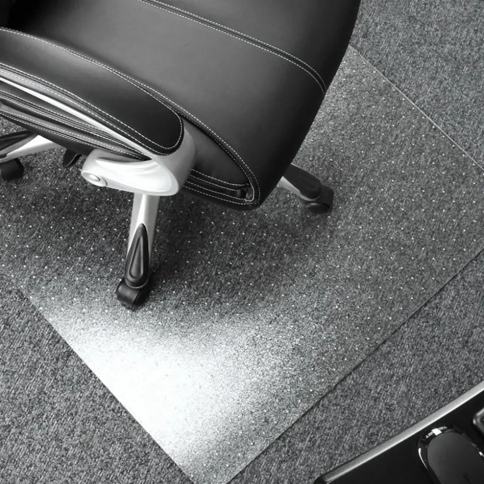 Floortex Polycarbonate Rectangular Chair Mat for Carpets up to 1/2" - 48" x 53"