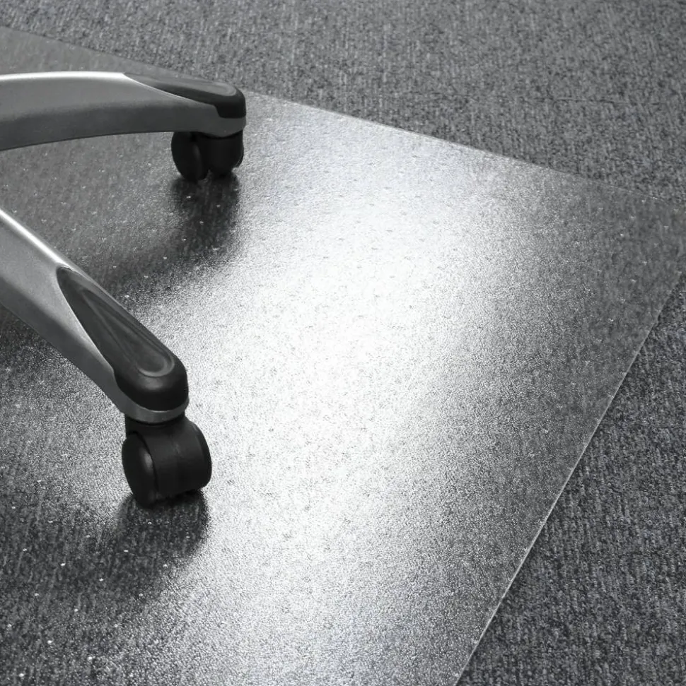 Floortex Polycarbonate Rectangular Chair Mat for Carpets up to 1/2" - 48" x 53"