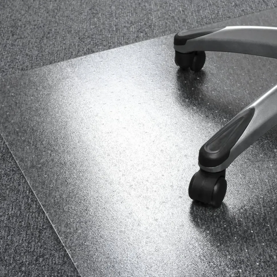 Floortex Ultimat Polycarbonate Rectangular Chair Mat For Carpets, 60" x 118", Clear