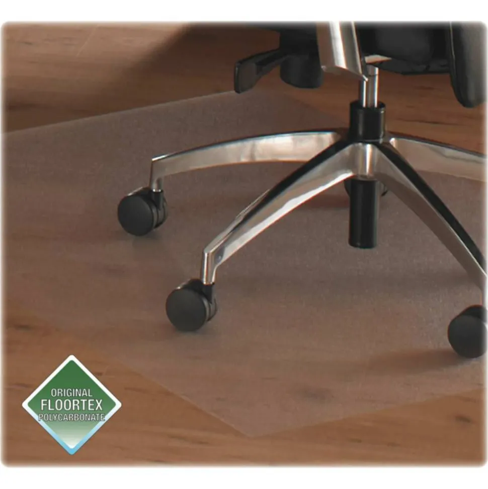 Floortex XXL Polycarbonate Rectangular Chair Mat for Hard Floors - 60" x 79"