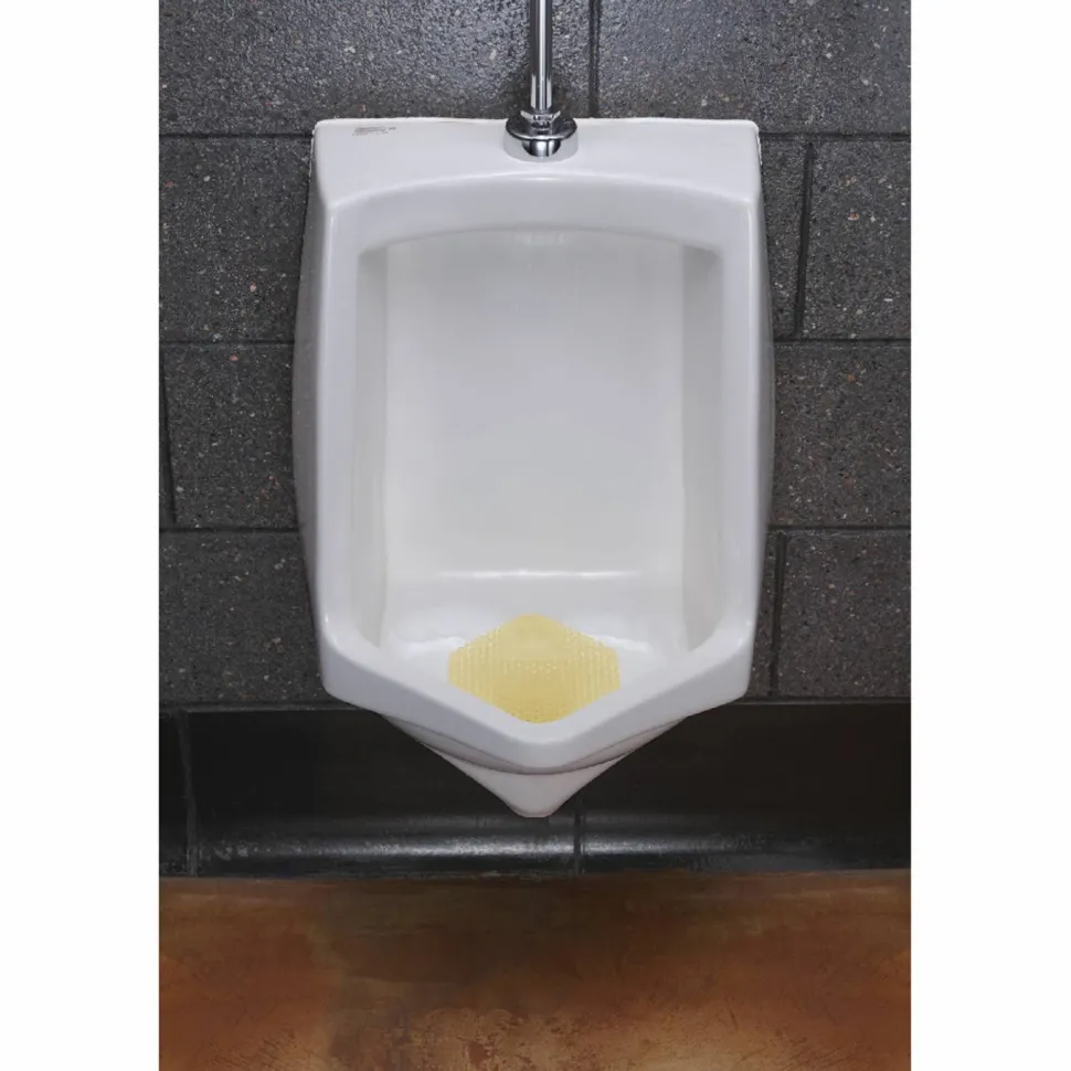 Fresh Products Wave 3D Urinal Deodorizer, Citrus Scent, Yellow, 10/Box