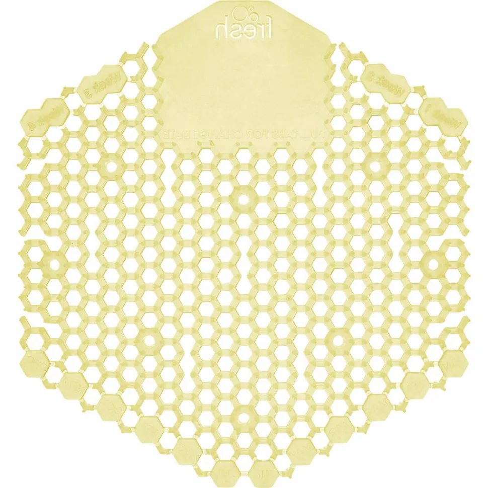 Fresh Products Wave 3D Urinal Deodorizer, Citrus Scent, Yellow, 10/Box