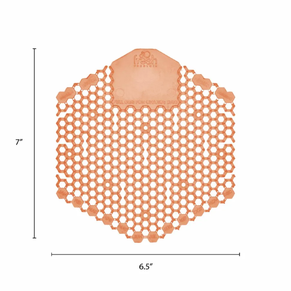 Fresh Products Wave 3D Urinal Deodorizer, Mango Scent, Orange Color, 10/Box