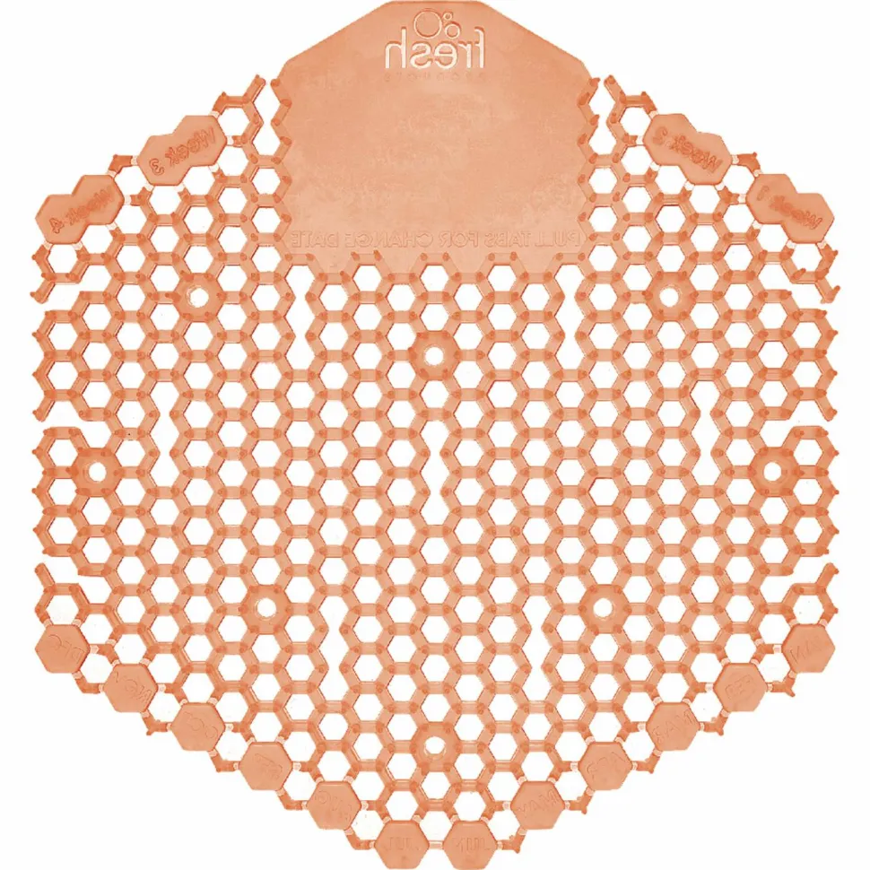 Fresh Products Wave 3D Urinal Deodorizer, Mango Scent, Orange Color, 10/Box