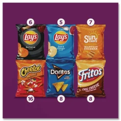 Frito-Lay Flavor Mix Variety Pack, Assorted Flavors, 1 oz Bag, 50 Bags/Carton