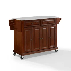 Full Size Granite Top Kitchen Cart