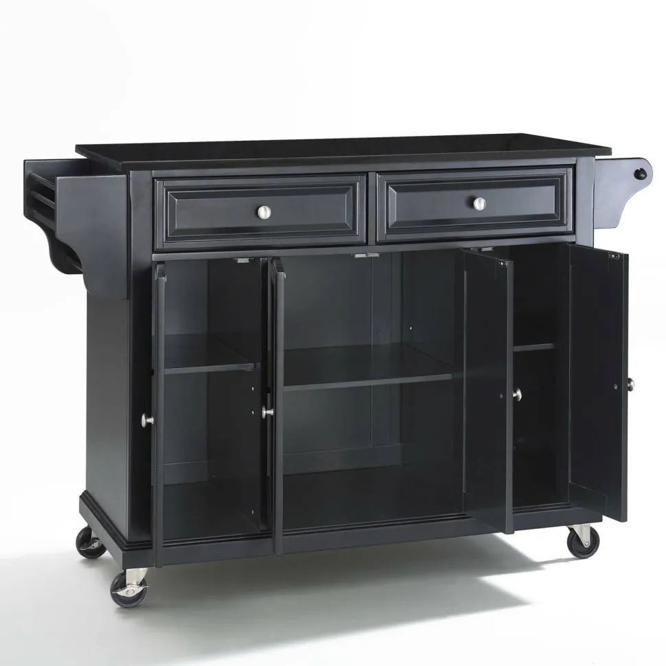 Full Size Granite Top Kitchen Cart