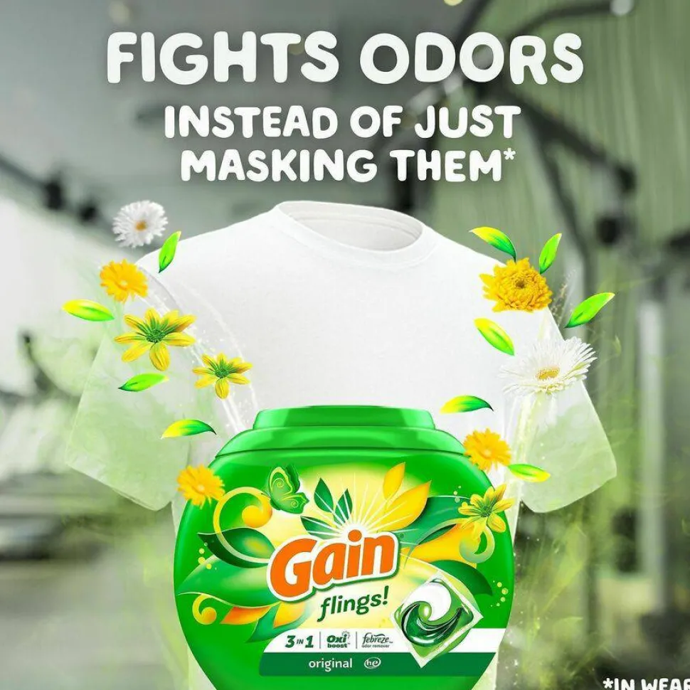 Gain Flings Detergent Pacs