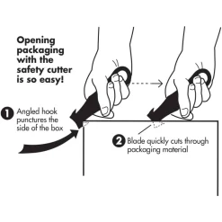 Garvey Klever Kutter Box Cutter Knives Safety Cutter, Plastic, 4