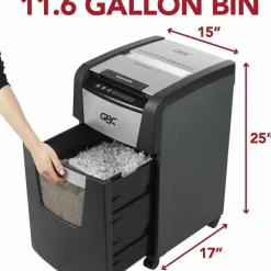 GBC AutoFeed+ 150X Micro-Cut Home Office Shredder, 150 Auto/8 Manual Sheet Capacity