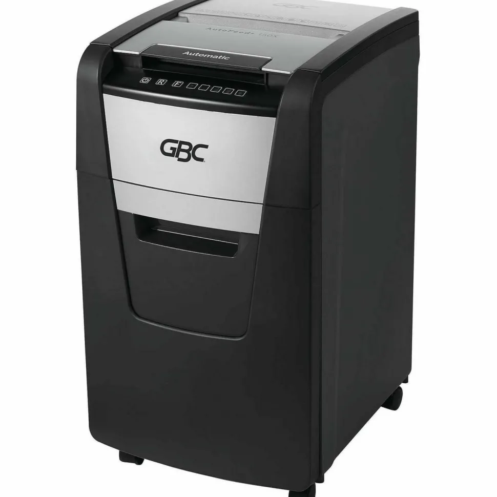 GBC AutoFeed+ 150X Micro-Cut Home Office Shredder, 150 Auto/8 Manual Sheet Capacity