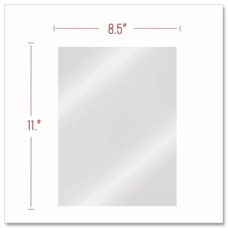 GBC ClearView Binding Covers, 8 1/2" x 11", Clear, Pack Of 100