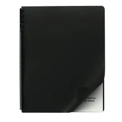 GBC Designer Premium Plus Presentation Backs, Opaque Black, Pack Of 25